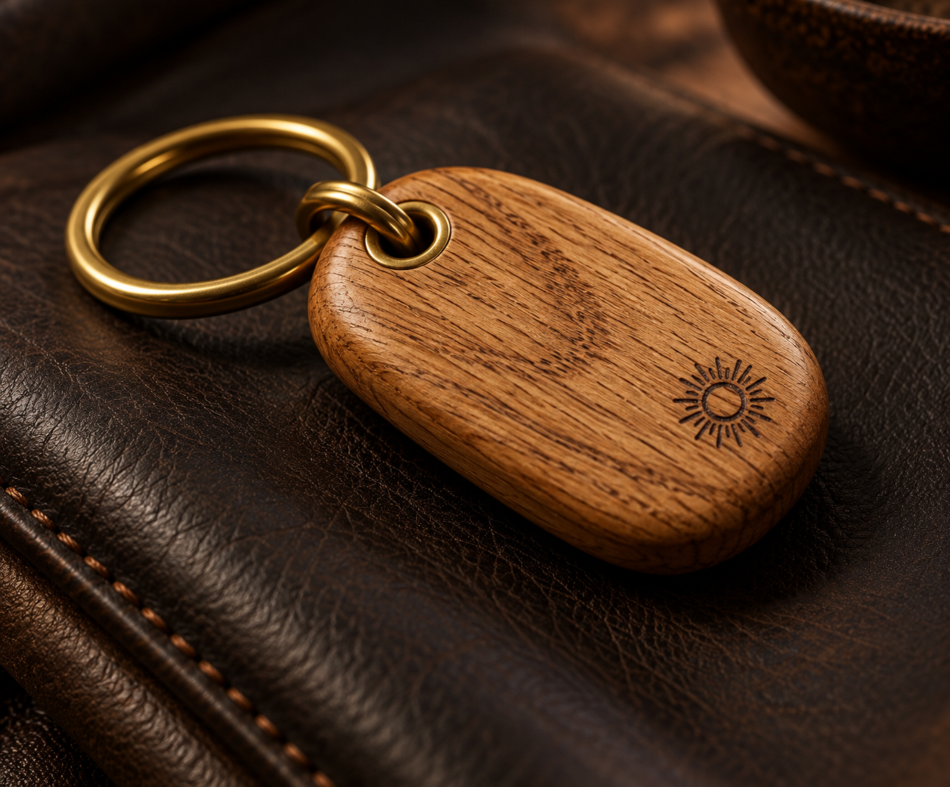 Oak Keyring